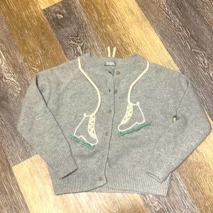 Il Gufo Ice Skates Wool cardigan size 6